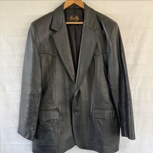 Scully leather sport coat